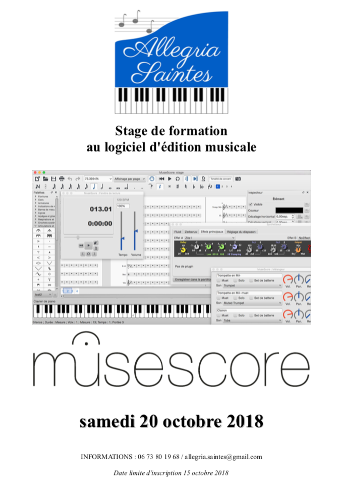 Formation MuseScore – Octobre 2018